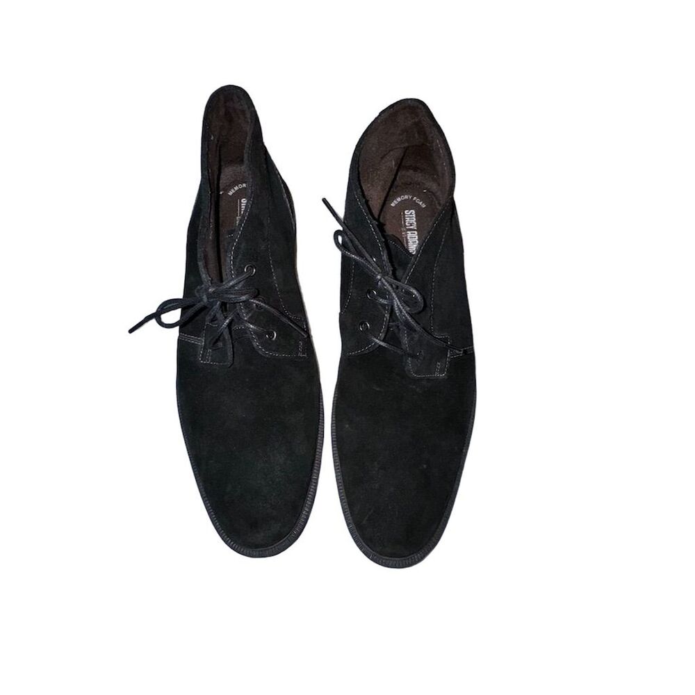 Stacy Adams Men's Black Suede Chukka Boots Size 11 Casual Lace Up